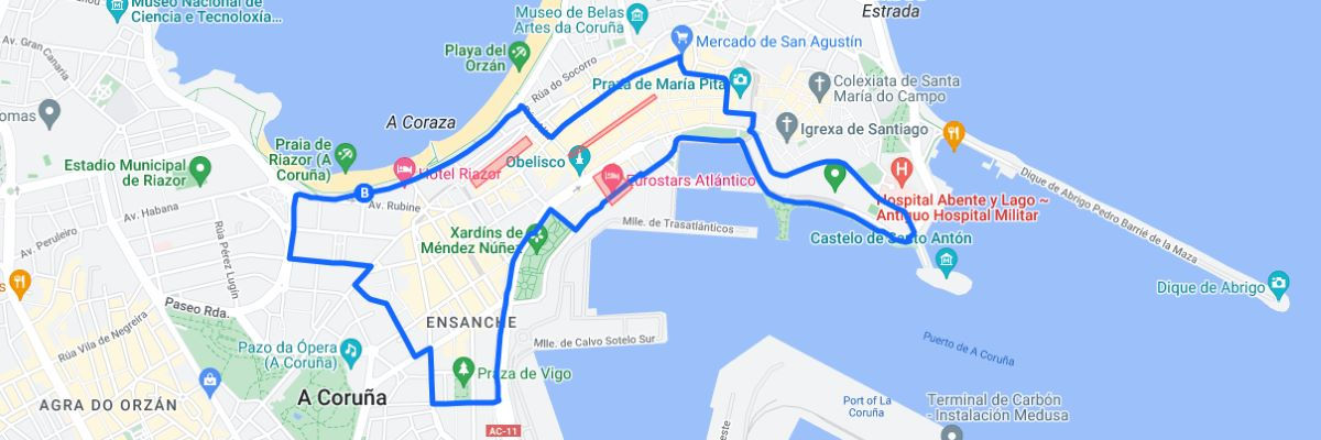 Centre of La Coruña